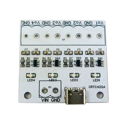 CRTC42QA 4ch TYPE-C USB 3.7V 4.2V LiPo Polymer Li-Ion Lithium Battery Charger Module for Arduiuo power bank esp32 esp8266