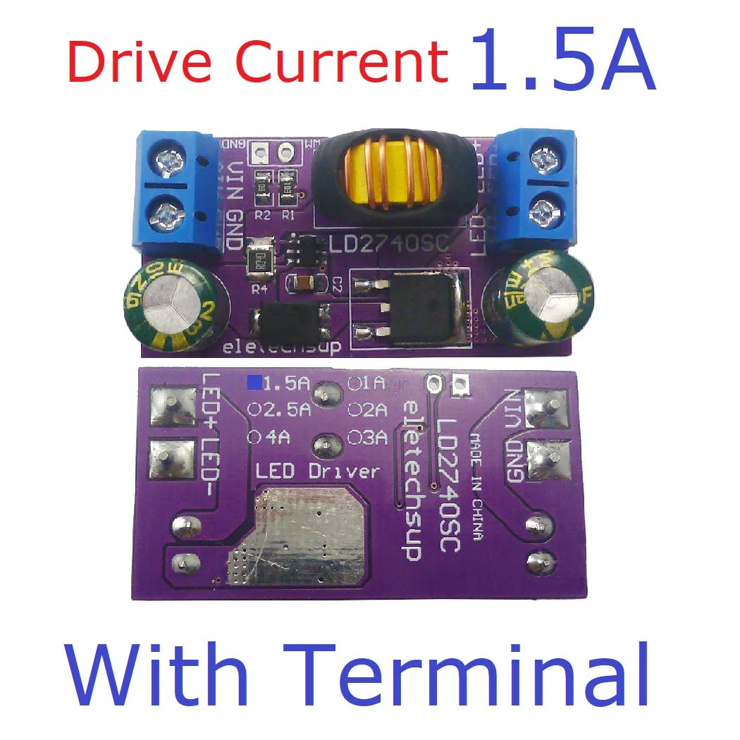 LD2740SC 1A/1.5A/2A/2.5A/3A/4A High-Power Constant-Current Step-Down LED Driver Board DC 4-27V for Automotive RCL DRL Fog Lights