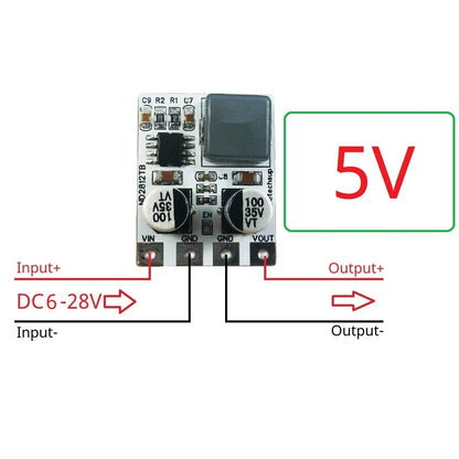 ND2812TB 5A Input DC 5-30V Output DC 3V 3.3V 4V 5V 6V 9V 10V 12V Synchronous DC-DC Buck Converter for Moter LED Car Motorized Bicycle