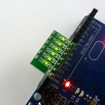 Universal 3V~12V 6bit Green LED Board Module for Breadboard 3d printer  MEGA2560 DUE FPGA CPLD PIC AVR STM32 ARM MSP430 MCU