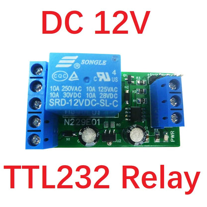 UD24B01 N229E01 TYPE-C USB  Relay Module DC 5V 12V PC UART Serial Port RS232(TTL) Switch Board for Arduiuo  MEGA