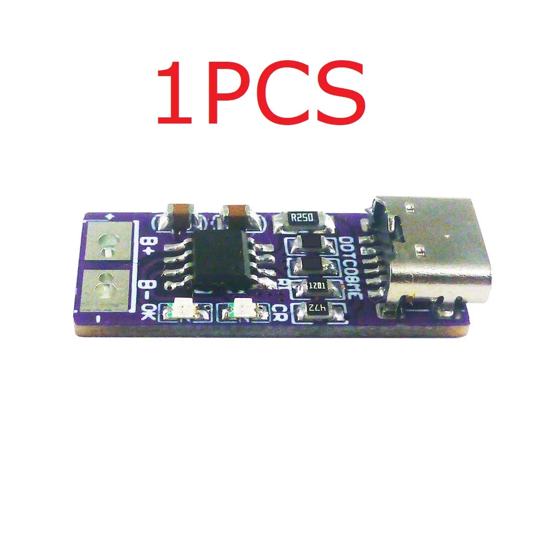 DDTC08ME Ultra-Small Type-C Li-ion Li-Po Lithium Battery Charging Module PD QC FCP USB 18650 TP4056 1A Charger