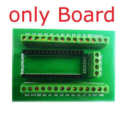 DN31C01 DIN Rail Mount Screw Terminal Block Adapter Module For Arduiuo NANO V3.0 Board