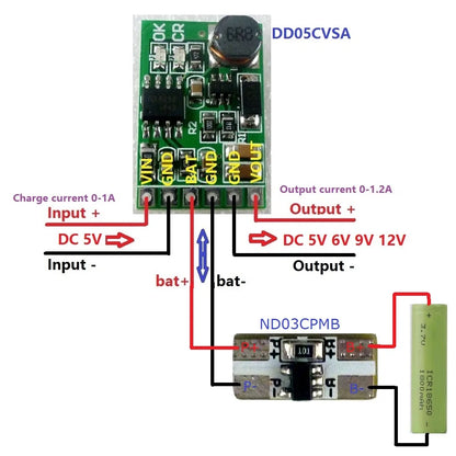 ND03CPMB mini 3.7V 4.2V 3.5A 1-Cell Li-ion Lithium Li-Polymer Battery Charger Over Charge Discharge Overcurrent Protection Board Module
