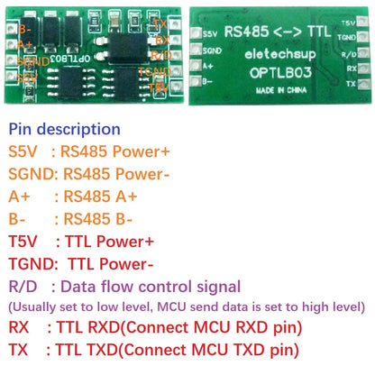 OPTLB03 Industrial Grade UART TTL to RS485 Isolated communication Surge Protection for Arduiuo  MEGA  4 NODEMCU ESP8266