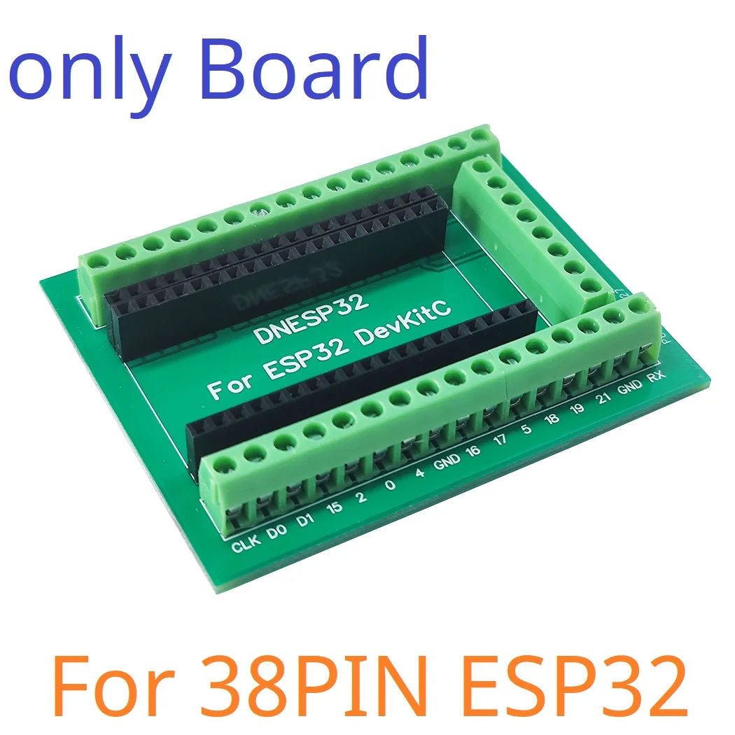 DNESA30 DNESP32 Din Rail Mounting DIN35 C45 Rail ESP32 Base Plate 3.96 Terminal Screw Terminal Block Adapter Module for Arduino Wifi BT IOT DIY