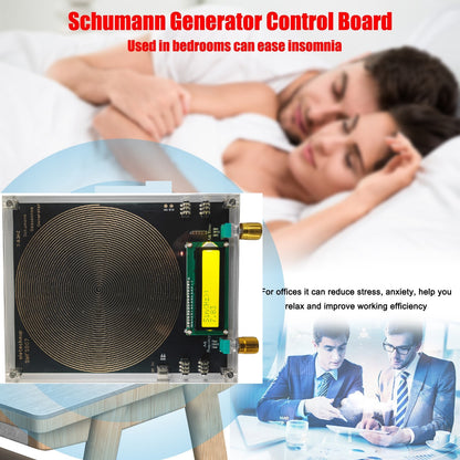 SMFSB07 7.83Hz Schumann Resonance Generator 0.01Hz-100kHz Adjustable 4 Outputs Timer 150mm Antenna for Meditation Biohacking 5V DC