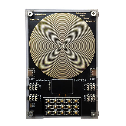 SMKYF34  Schumann Generator 0.01HZ-500KHZ High-precision  4 External Antenna Interface Cascadeable 7.83 Equipment OLED Display Timer