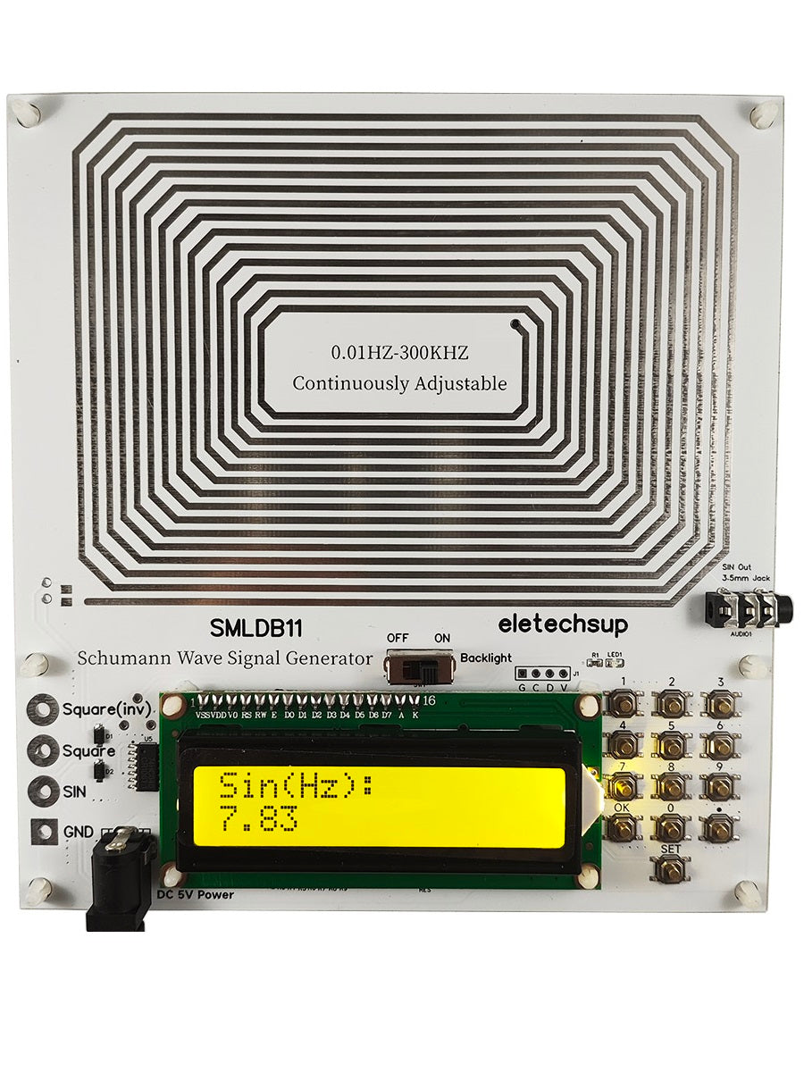 SMLDB11 7.83Hz PRO Version 0.01Hz~300KHz Continuously Adjustable Schumann Resonance Pulse Square Wave Generator Esolfeggio Frequencies