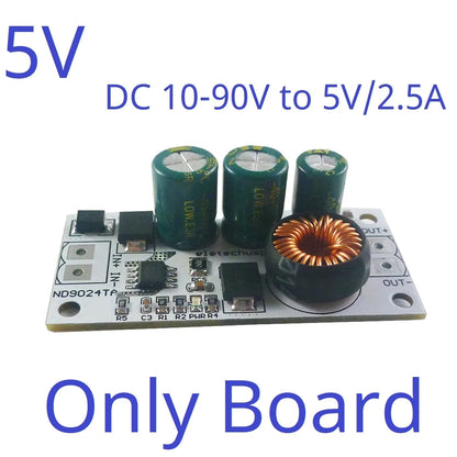 ND9024TA 2.5A DC 10-90V to 5V 12V 24V DC-DC Converter High-Voltage Buck Regulator Module for Lion Lipo LiFePO4 Lead-acid Solar battery