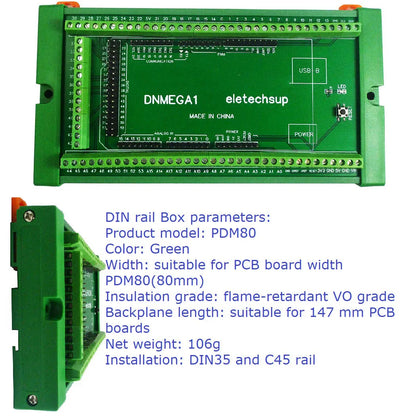 ABD1A01 DNMEGA1 DN31C01 DNPRO11 DIN Rail Mount Screw Terminal Block Adapter Module For Arduino UNO/MEGA2560/NANO/Pro mini Board