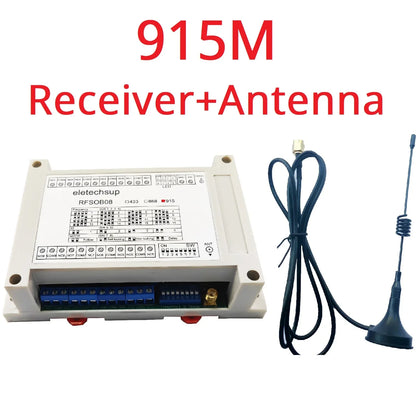 RFSIA08 RFSOB08 with Feedback Switch 433M 868M 915M Lora Transceiver Quantity IO Wireless Remote Transmission Industrial Motor Remote Controller