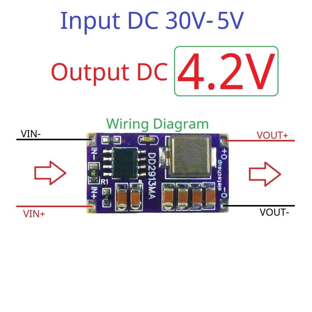 DD2913MA 3A Synchronous Step-Down Regulator OVP OCP OTP SCP DC-DC Buck Converter 4.5V-30V to 3V 3.3V 4.2V 5V 6V 7.5V 9V 12V