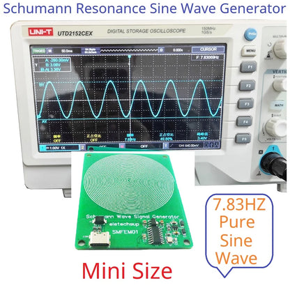 SMFEM01  Mini 7.83Hz Pure Sine Wave Schumann Resonances SR Signal Generator Earth Resonance Wave Booster