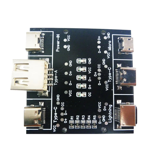 UD11A03 DT3 Data Cable Detection Board USB Cable Tester Short Circuit On-Off Switching For  Type-C Micro  Lightning Test Board Tool