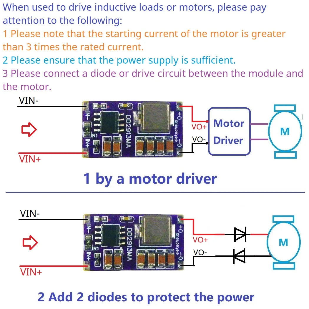 DD2913MA 3A Synchronous Step-Down Regulator OVP OCP OTP SCP DC-DC Buck Converter 4.5V-30V to 3V 3.3V 4.2V 5V 6V 7.5V 9V 12V
