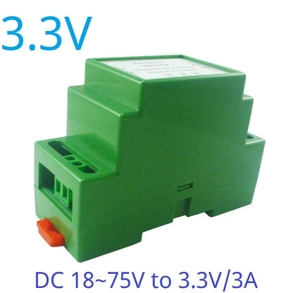 DDIS24QC 15W DC 24V 36V 48V to 12V 5V 3.3V DIN Rail Isolated Power Supply Module DC-DC Buck Converter for PLC RS485 IO Relay LED