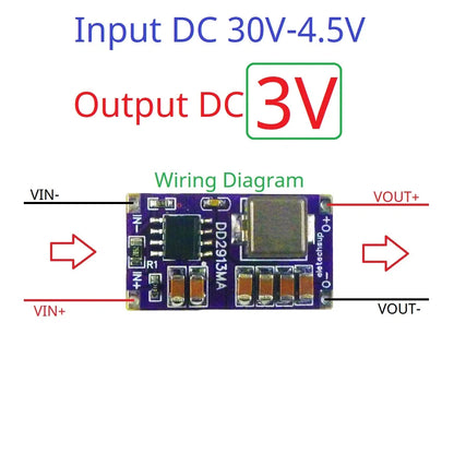 DD2913MA 3A Synchronous Step-Down Regulator OVP OCP OTP SCP DC-DC Buck Converter 4.5V-30V to 3V 3.3V 4.2V 5V 6V 7.5V 9V 12V