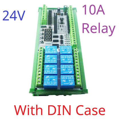 ES33B08 ES33A08 DC 12V 24V Multifunction ESP32 Expansion Board Wifi Digital Analog IO Module for Arduino WEB MQTT Ethernet Network Relay DIY