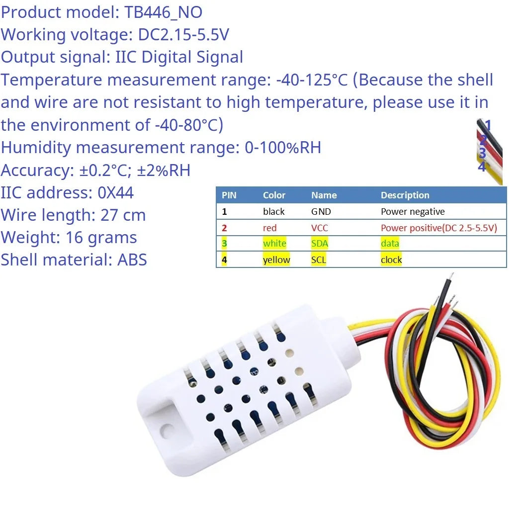 SHA9D01 Industrial Temperature & Humidity SHT30 Sensor Adapter Board RS485 TTL Modbus Rtu Analog Remote IO SHA9D01 Module HMI PLC Expand