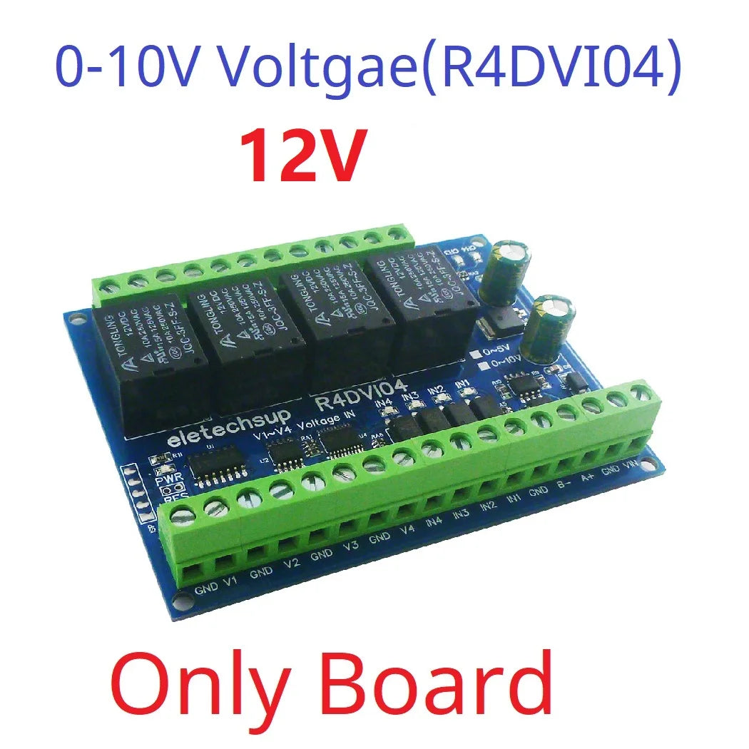 R4DIK04 R4DVI04 4AI 4DI 4DO ModBus Gateway Module Digital Analog Quantity Acquisition Switching Value Current Voltage 4-20MA 0-5V 0-10V