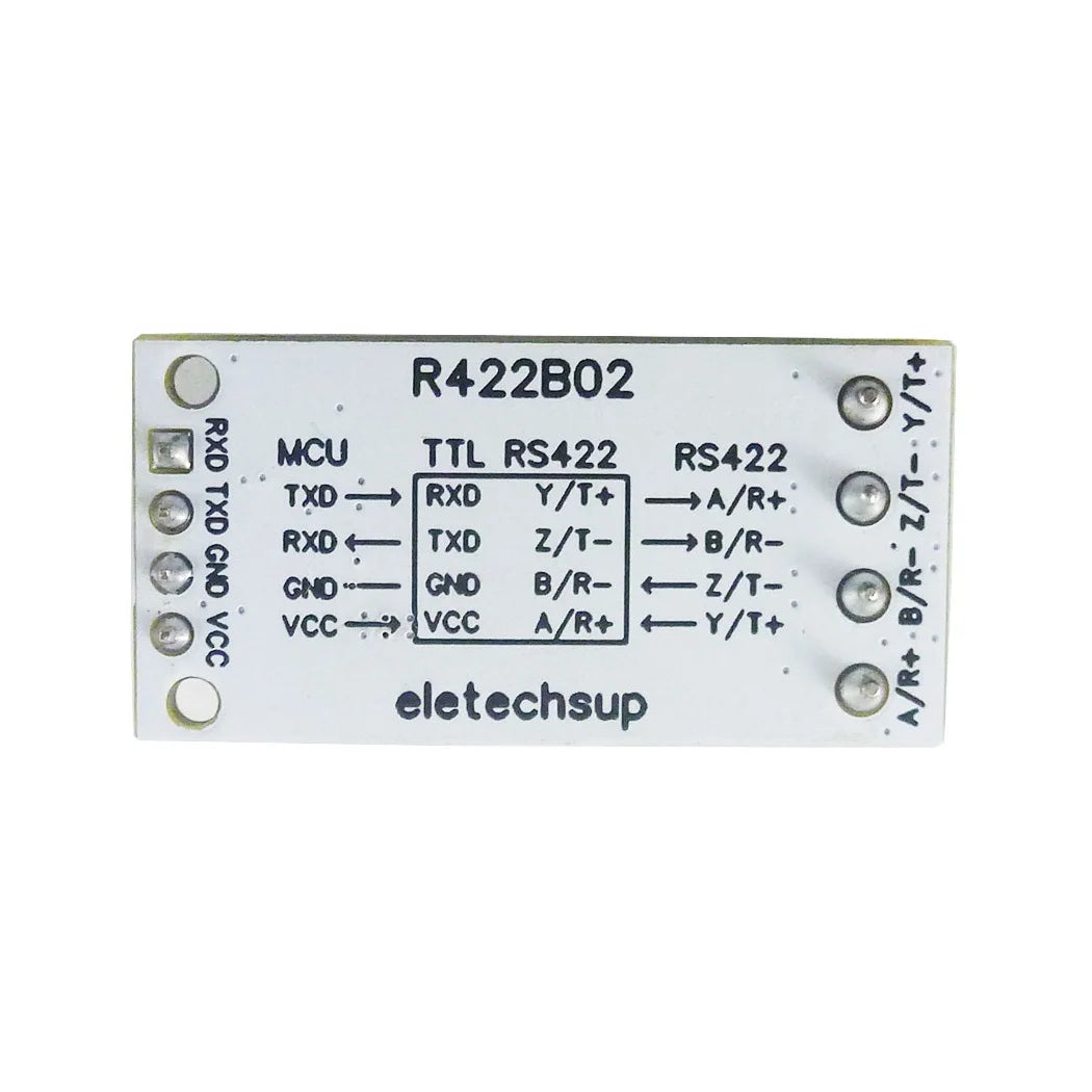 R422B02 3.3V 5V UART PWM GPIO Digital Signal Full-Duplex Transceiver RS232 TTL to RS422 Converter Module for Raspberry Pico Pi Zero W