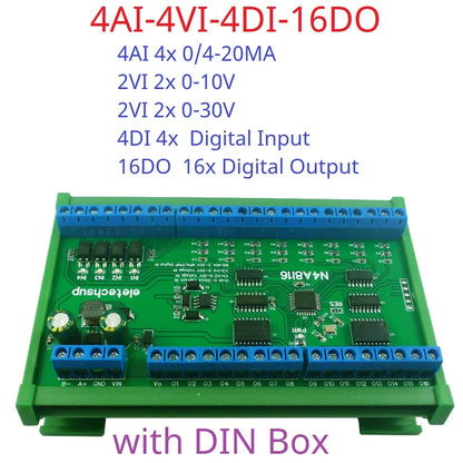 N4A7K16 N4A8I16 Digital Analog Mixed Acquisition Module with 24CH RS485 Remote I/O and 0-20MA 4-20MA Support
