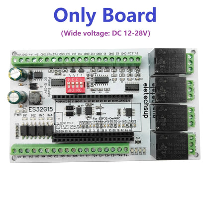 ES32G15 ESP32-DevKitC Smart Home Expansion Board NTC Temperature Collection Current Voltage Input Output Relay Switch for Arduino MQTT