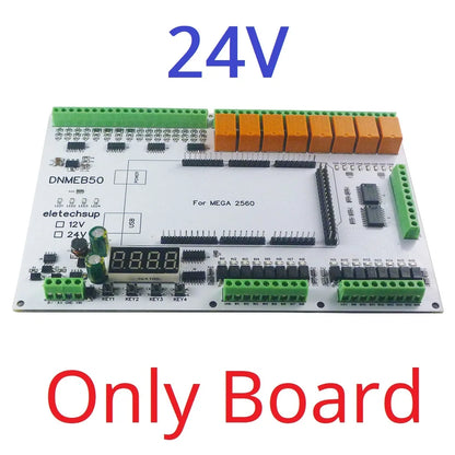 DNMEB50 16AI-16DI-16DO 4-20MA Current 0-5V/10V/30V Voltage Dry Wet Contact MOS RS485 Relay MEGA2560 R3 Expanding Board for Arduino PLC