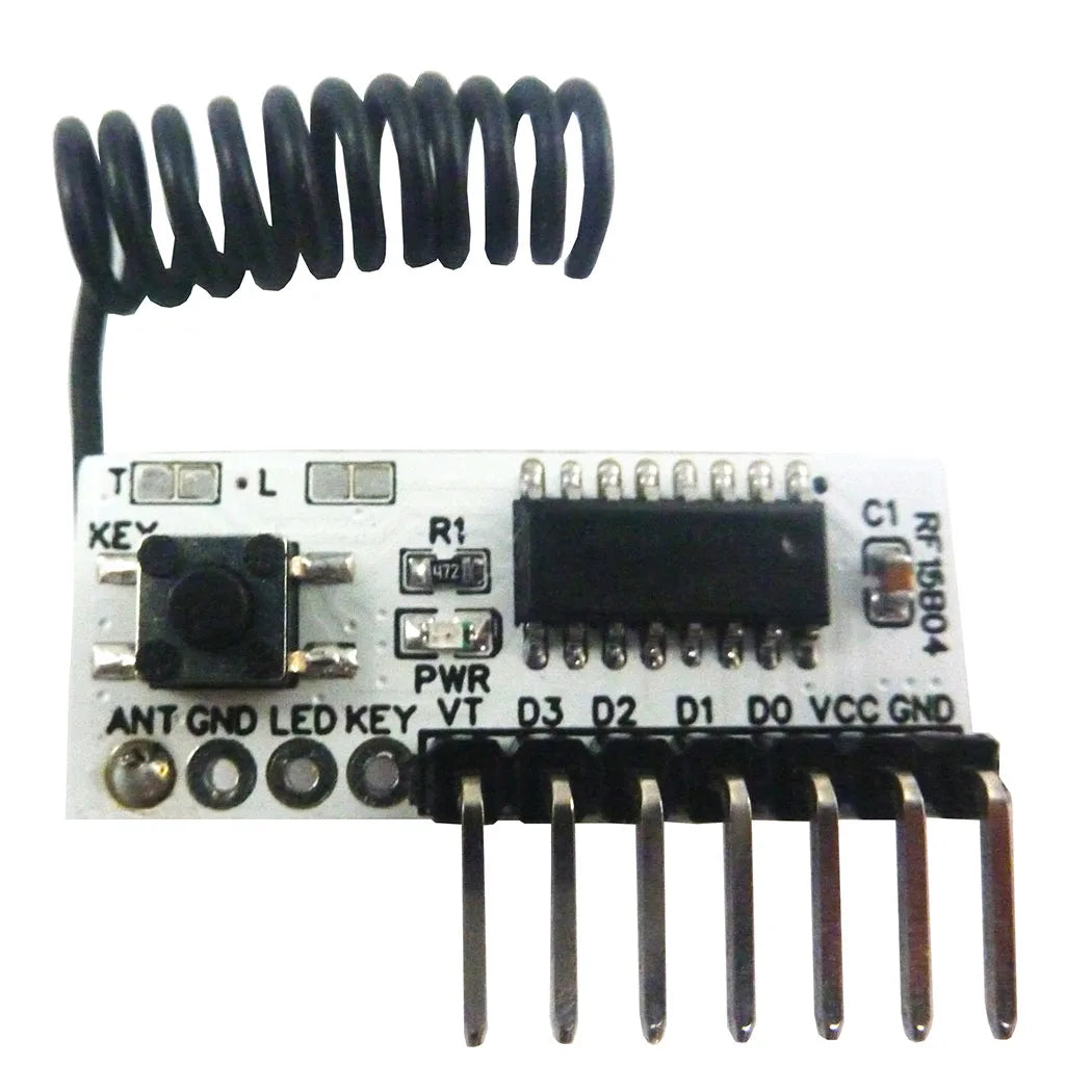 RF15B04 135uA Low-Power -117dBm High-sensitivity PT2262 EV1527 4 Button Fixed Code Decoding Module for Arduiuo  MEGA DUE Pro MCU ARM