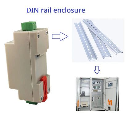 CTVIC02 Industrial Grade Voltage to Current Transmitter 0-5V/0-10V to 4-20mA/0-20mA V/I Linear Converter DAC to Current Din Rail Shell