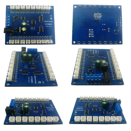 NT28B16 DC 12V 24V 16CH RS485 Temperature Collector Module Resistance measurement Multimeter 10K/20K/50K/100K B3950 NTC Sensor