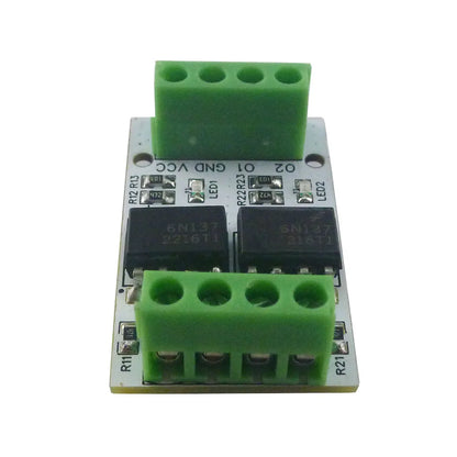 OP62A02 10M High-Frequency 3.3V 5V GPIO Logic Level Converter Board PWM Signal 5000Vrms Optical Isolation Module PNP NPN OP62A02