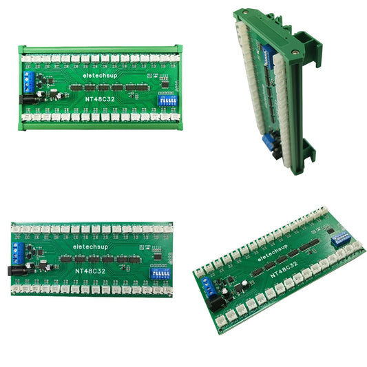 NT48A08 NT48B20 NT48C32 32Ch RS485 Temperature Collector Modbus RTU Relay Board for NTC Sensor Inspection