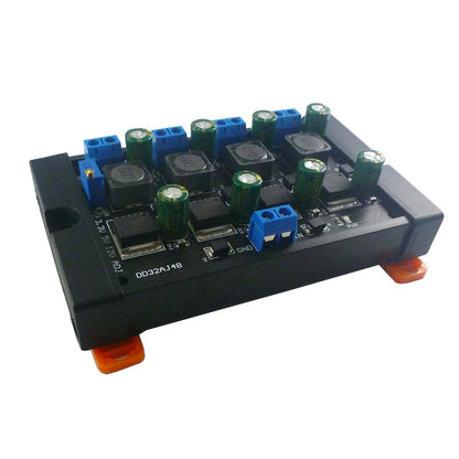 DD32AJ4B 4CH 3A 3.3V 5V 12V ADJ DC DC Buck Converter Module Multiple Switching Power Supply with DIN Rail Case for PLC UPS Power Bank