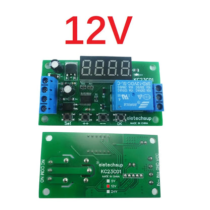 KC23C01 Multifunction Pulse Counter Switch Adjustable Timer Delay Turn On/Off Relay Module DC 5V 12V 24V