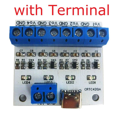 CRTC42QA 4ch TYPE-C USB 3.7V 4.2V LiPo Polymer Li-Ion Lithium Battery Charger Module for Arduiuo power bank esp32 esp8266