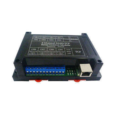 ET48A08 2 IN 1 8Ch Network Ethernet RS485 Relay Modbus RTU Slave TCP/IP UDP UART Switch Module PLC Industrial Control Board