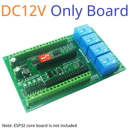 ES32C14 DC 12V 24V ESP32 Expansion Board Digital Analog DAC ADC IO Wifi Relay Switch ES32C14 Module for Arduino PLC Smart Home IOT Diy