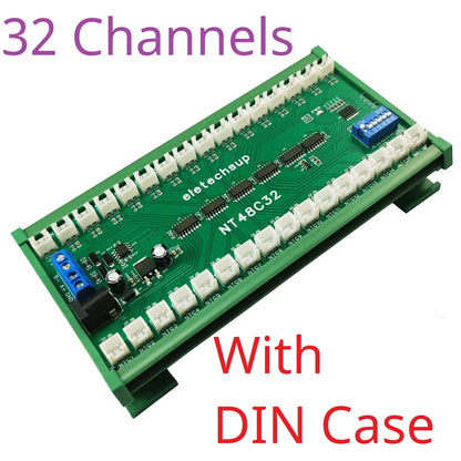 NT48A08 NT48B20 NT48C32 32Ch RS485 Temperature Collector Modbus RTU Relay Board for NTC Sensor Inspection