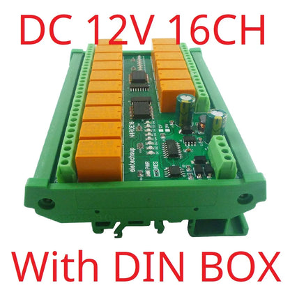 N4ROE16 16CH RS485 Multifunction Relay Module with 3A Switch Digital Output, DC 12V 24V - Integrated Circuit