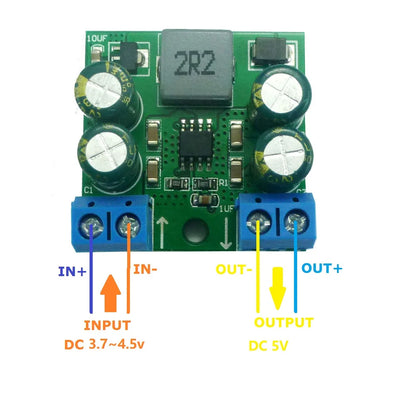 ND04BOTA 60W Step-Up DC-DC Converter Module 3.7-19V to 5V 7V5 9V 12V 15V 24V for Arduiuo NANO  esp8266