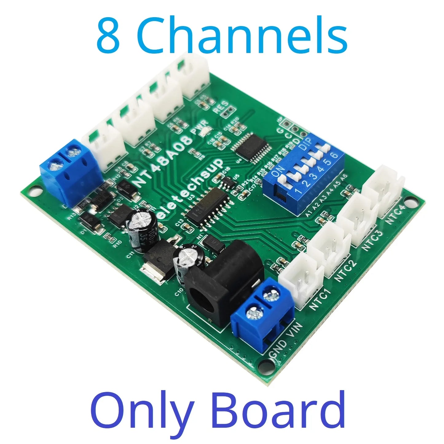 NT48A08 NT48B20 NT48C32 32Ch RS485 Temperature Collector Modbus RTU Relay Board for NTC Sensor Inspection