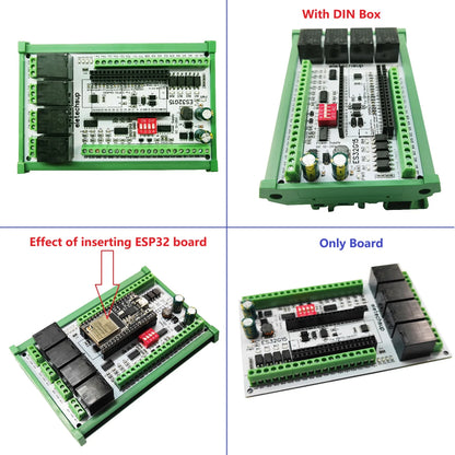 ES32G15 ESP32-DevKitC Smart Home Expansion Board NTC Temperature Collection Current Voltage Input Output Relay Switch for Arduino MQTT