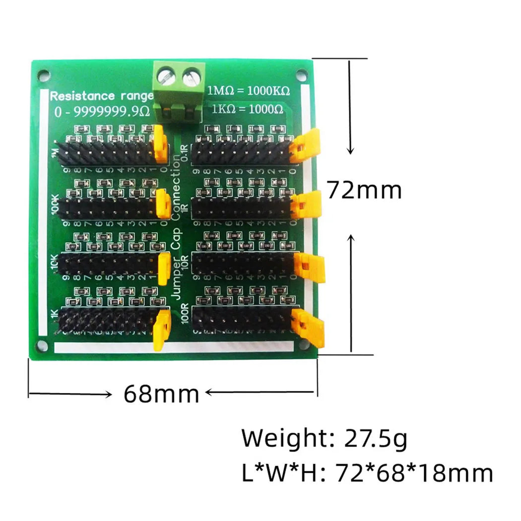 DNR1A07 10M Step 0.1R Adjustable Potentiometer Programmable Resistance Module DIN Rail Shell for PLC  MCU FPGA CPLD STM32