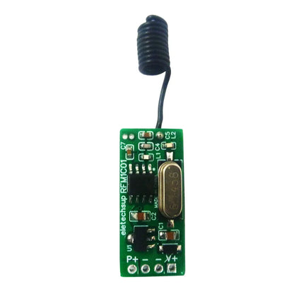 RFM1C01 Mini Wireless Remote Control Switch Board for Low Power Lithium Battery, 3.7V-14.8V 2A Module