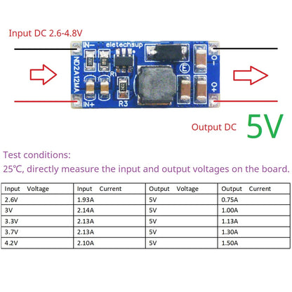 ND2A12MA 1Cell to 2-3Cell Battery Voltage Doubler DC-DC 4.2V 8.4V 12.6V Converter 3.3V 3.7V 4.2V to 5V 8.4V 12V 12.6V Voltage Booster