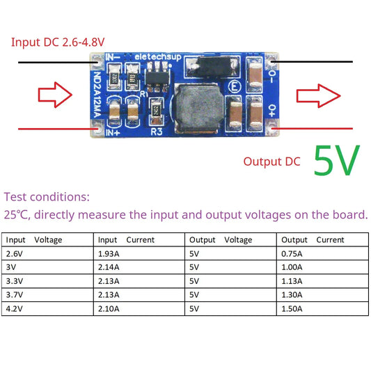 ND2A12MA 1Cell to 2-3Cell Battery Voltage Doubler DC-DC 4.2V 8.4V 12.6V Converter 3.3V 3.7V 4.2V to 5V 8.4V 12V 12.6V Voltage Booster