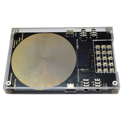 SMKYF34  Schumann Generator 0.01HZ-500KHZ High-precision  4 External Antenna Interface Cascadeable 7.83 Equipment OLED Display Timer