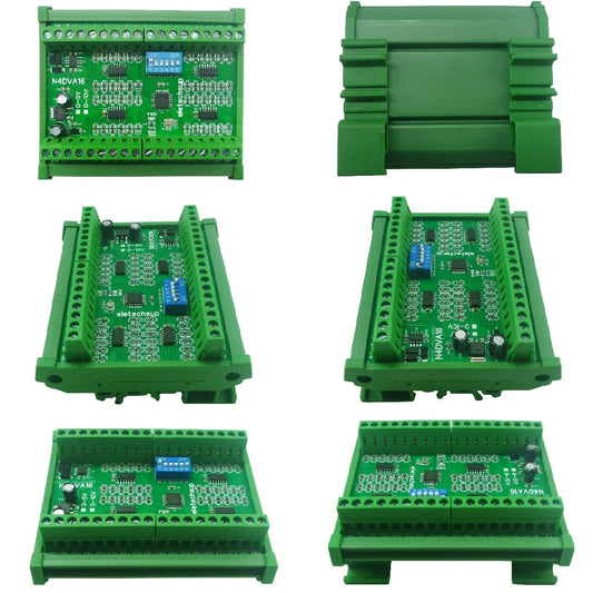 N4DVA16 Modbus 16CH Differential Voltage Collector 0-5V 0-10V RS485 Analog Input Module for LI-ON LI-PO NIMH Lifepo4 Battery Measurement